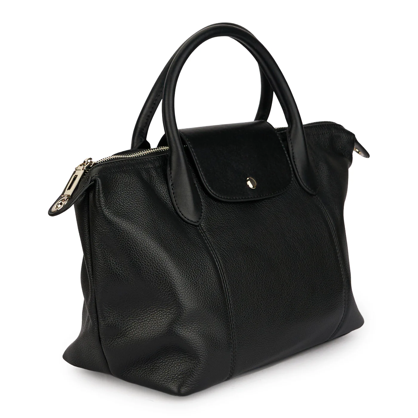 Geanta dama din piele naturala neagra 21605 - Image 2