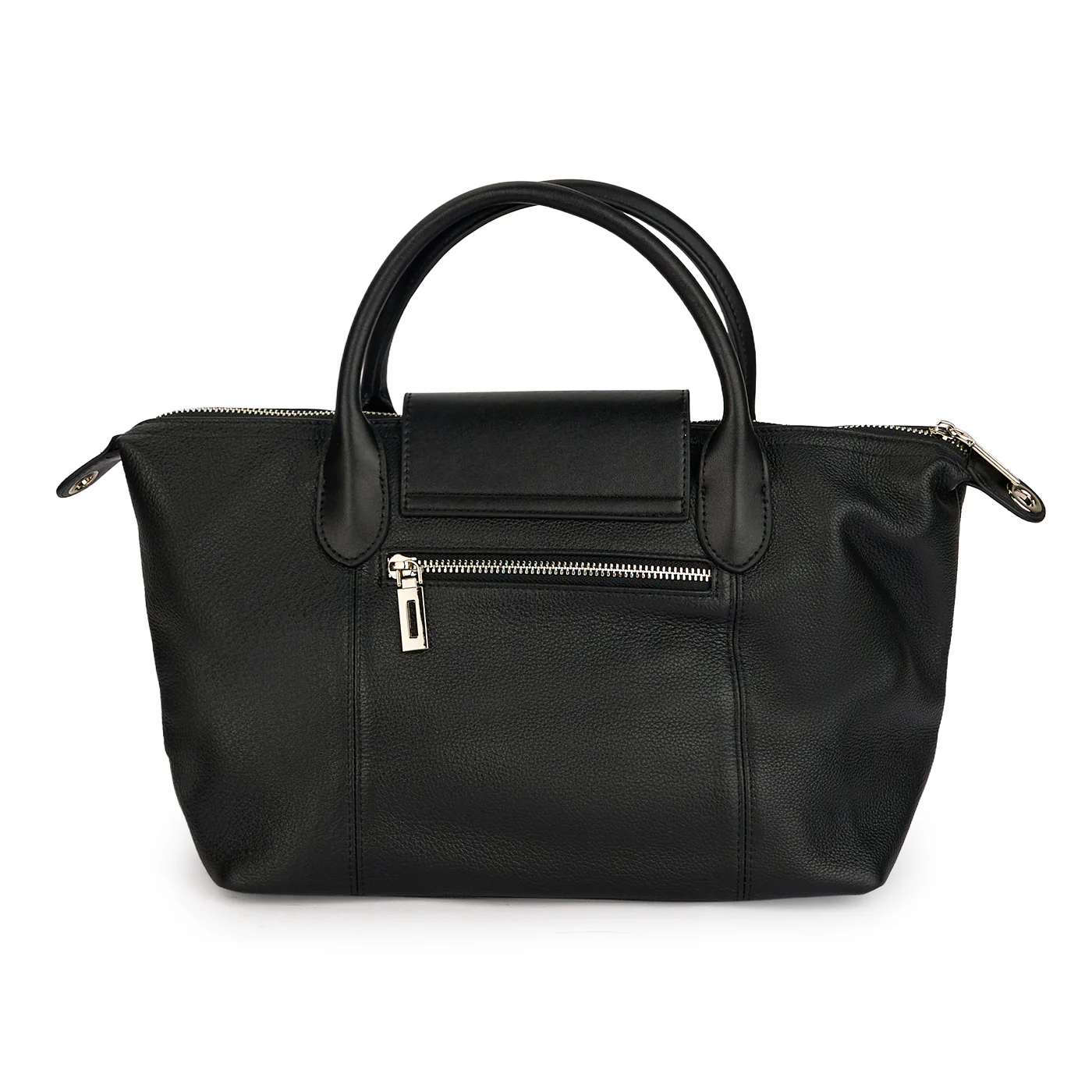 Geanta dama din piele naturala neagra 21605 - Image 3