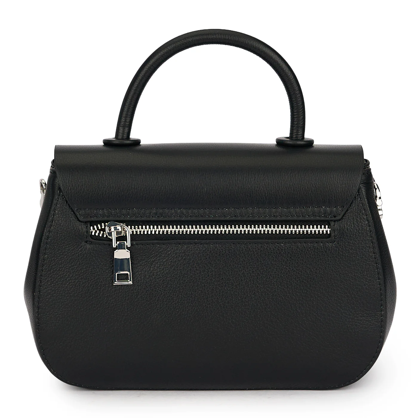 Geanta dama din piele naturala neagra 21635 - Image 3