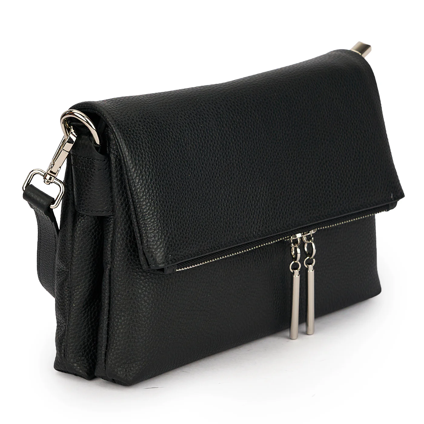 Geanta dama din piele naturala neagra 21640 - Image 2