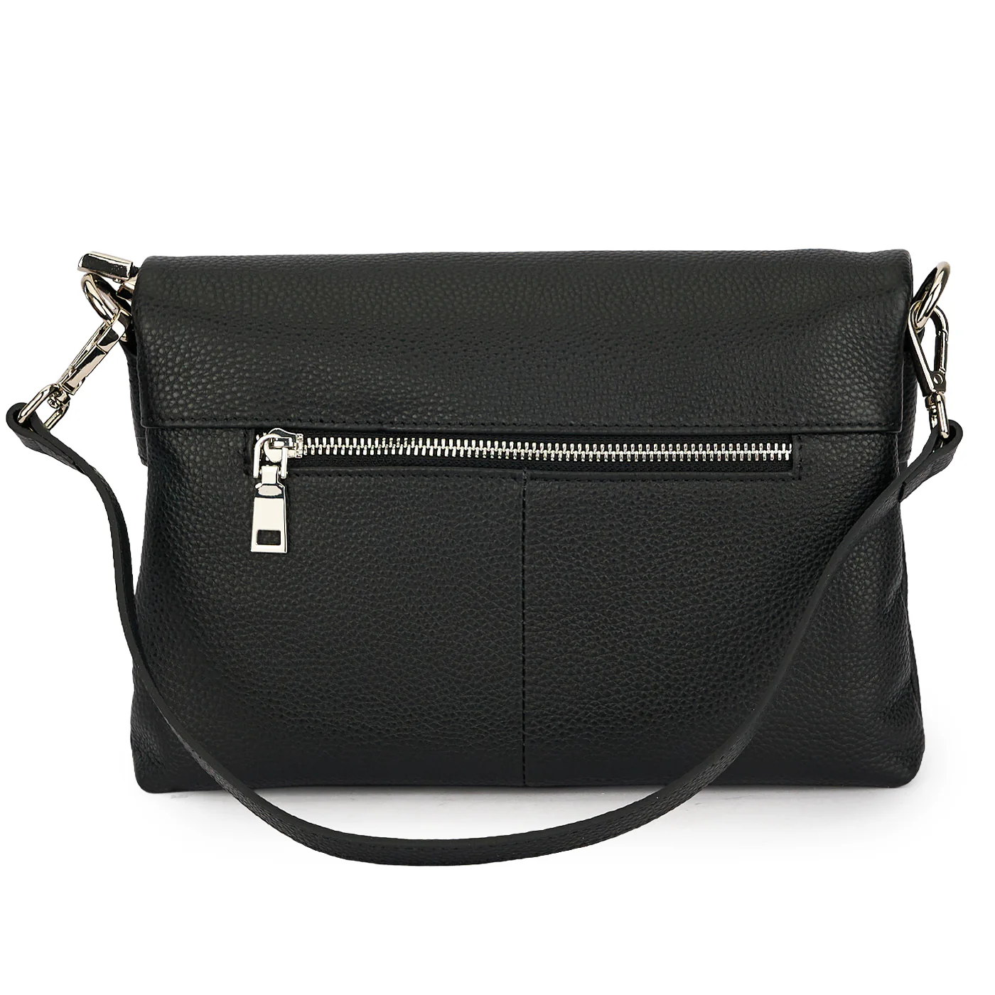 Geanta dama din piele naturala neagra 21640 - Image 3