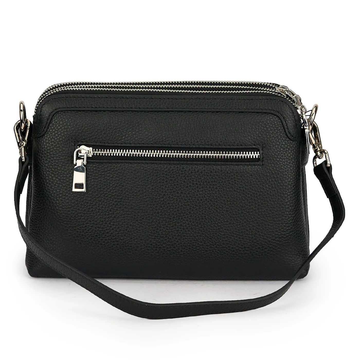 Geanta dama din piele naturala neagra 21645 - Image 3