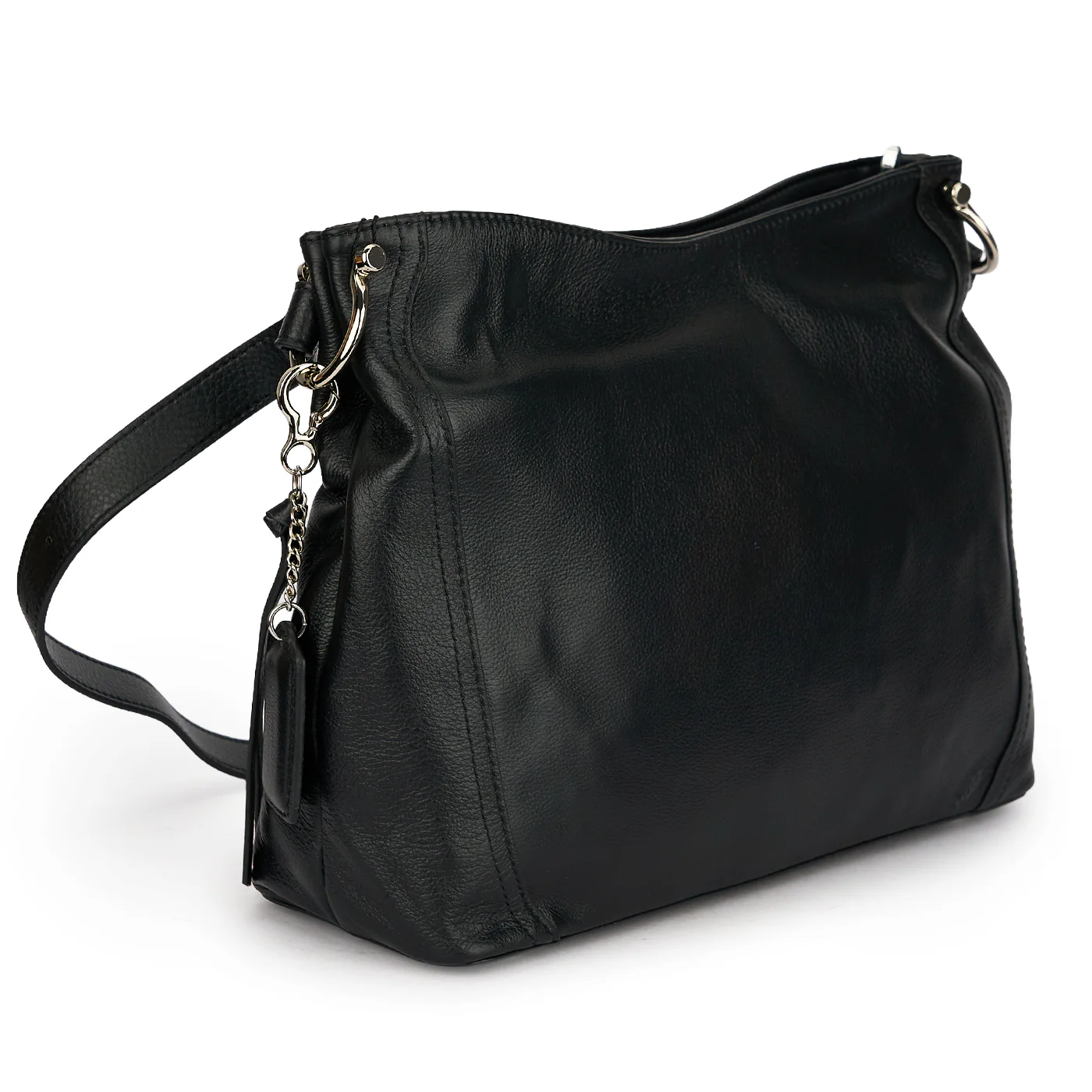 Geanta dama din piele naturala neagra 21658 - Image 2