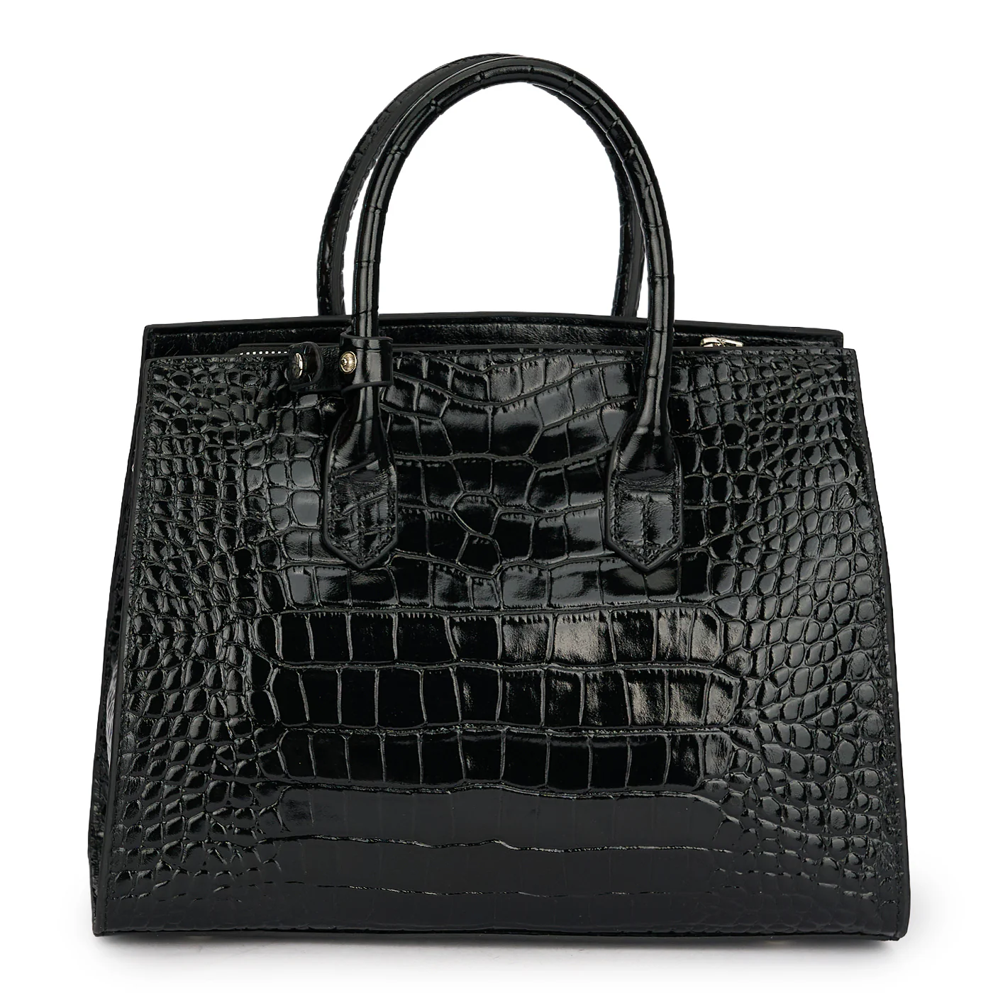 Geanta dama din piele naturala neagra 21662 - Image 3