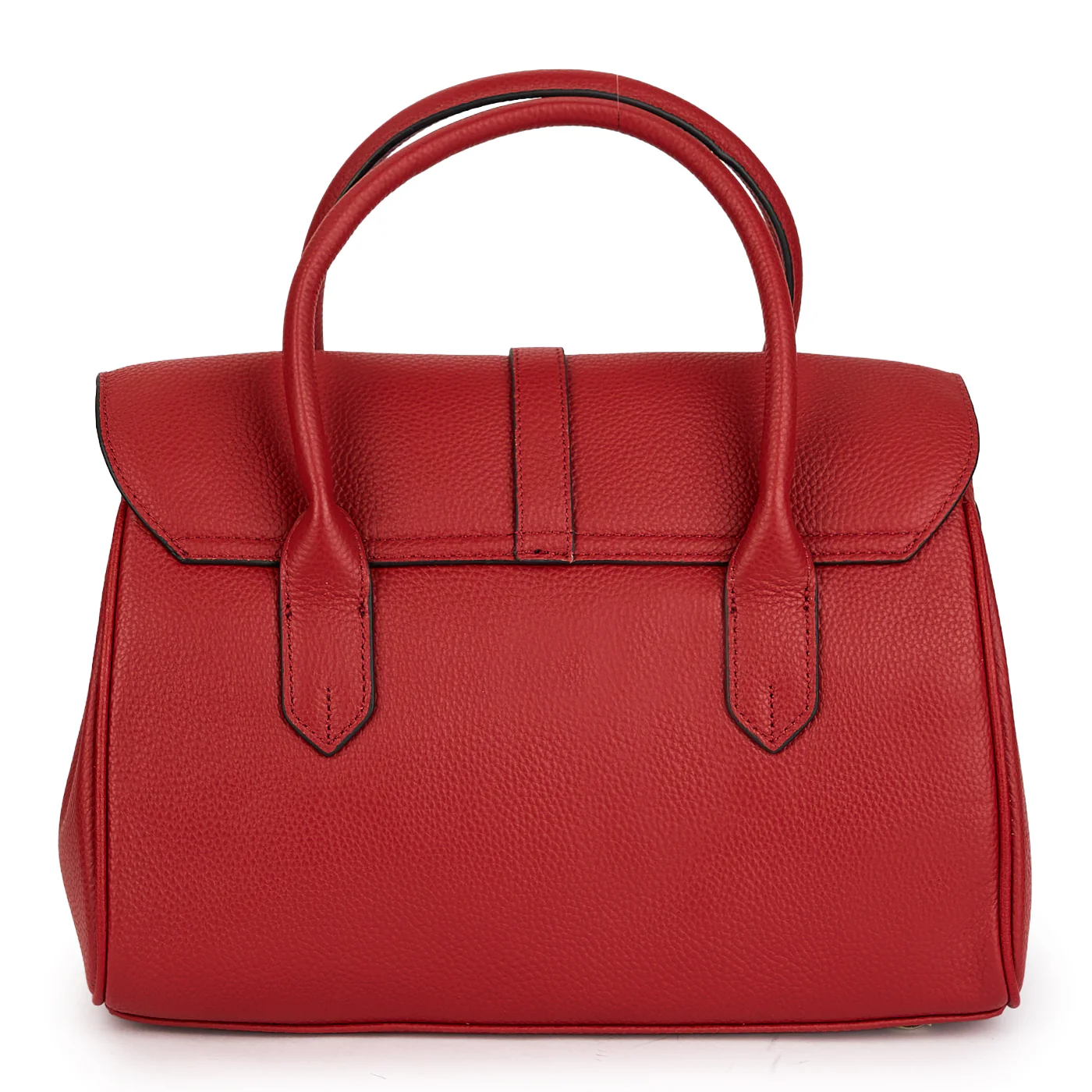 Geanta dama din piele naturala rosie 21389 - Image 3