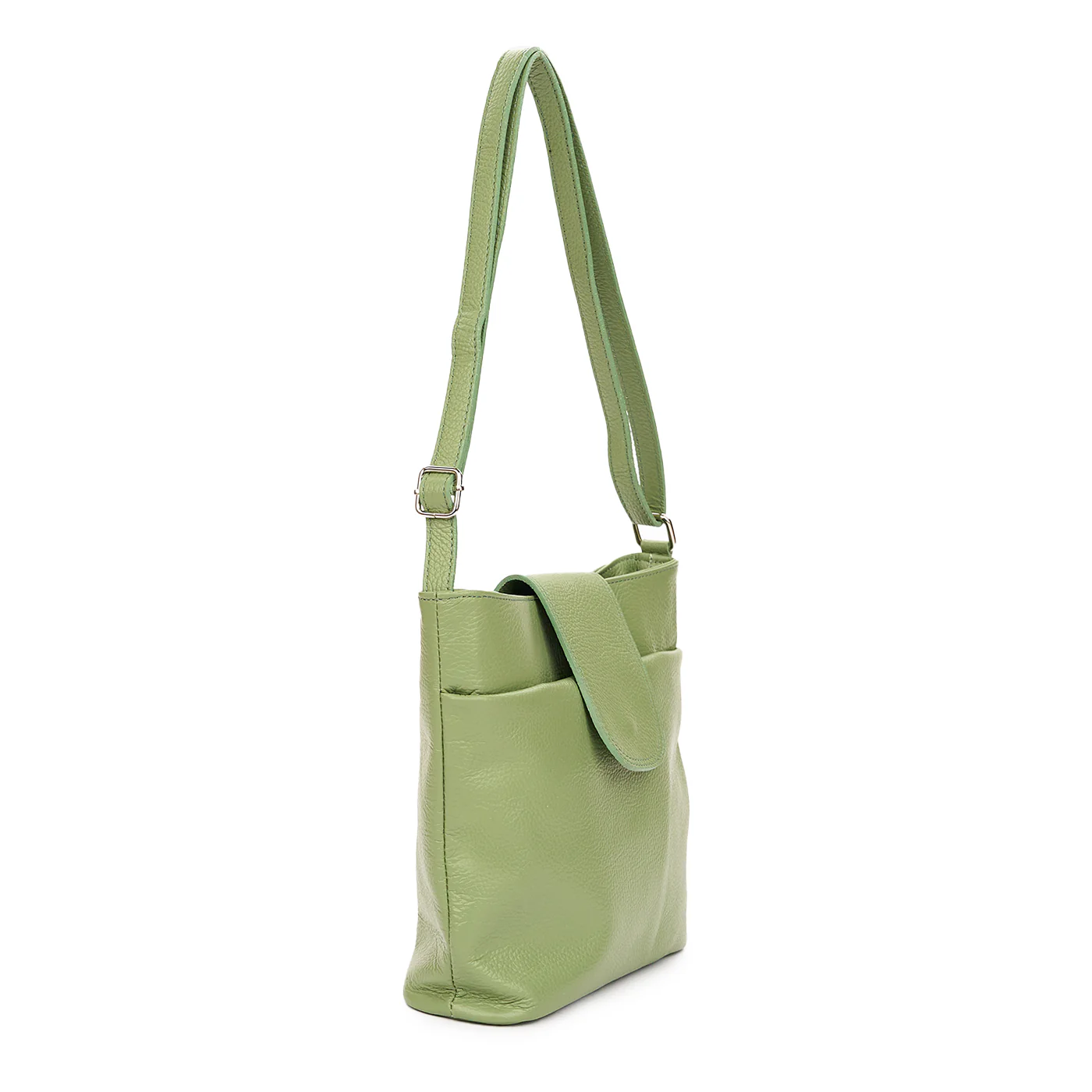 Geanta dama din piele naturala verde 11134 - Image 2