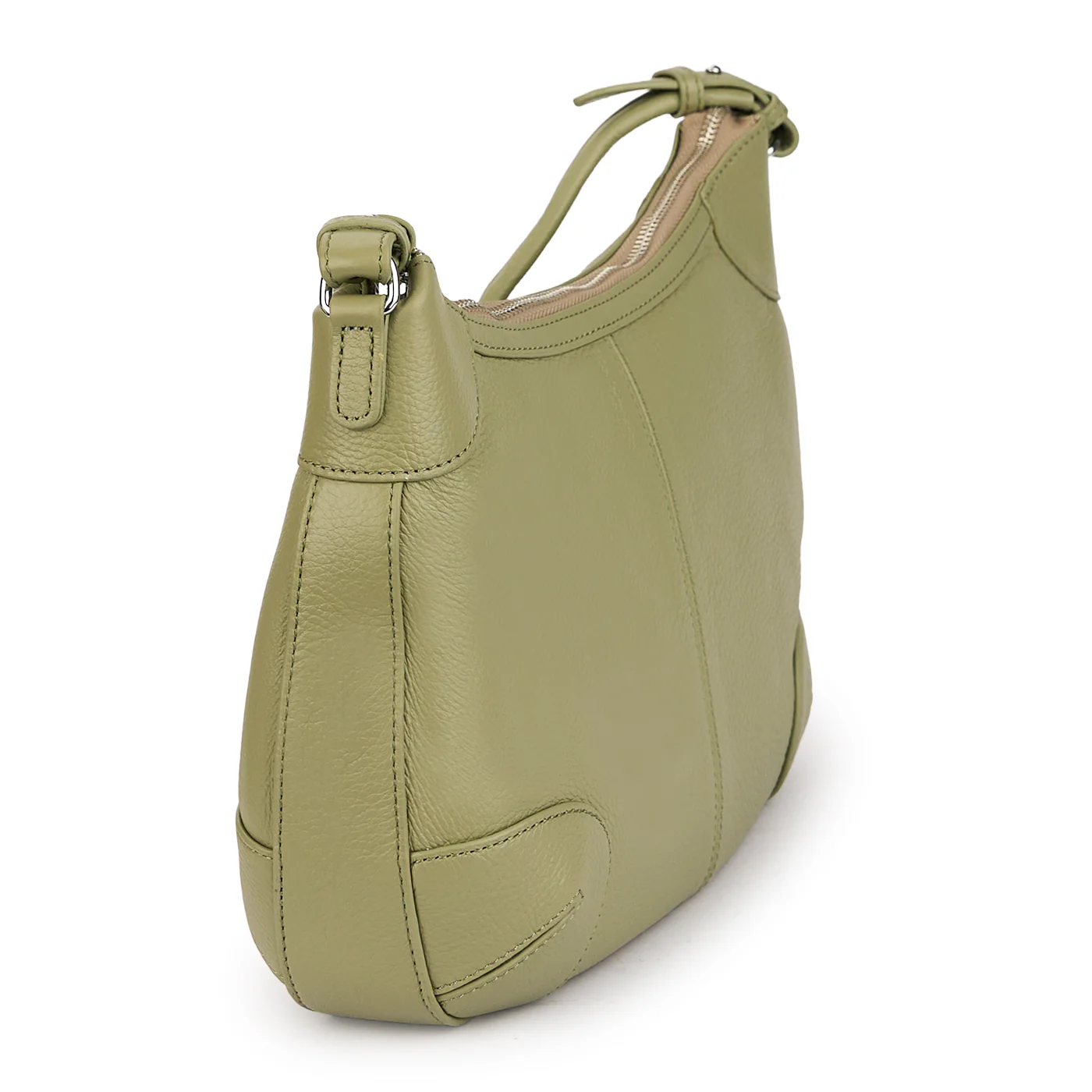 Geanta dama din piele naturala verde 21263 - Image 2
