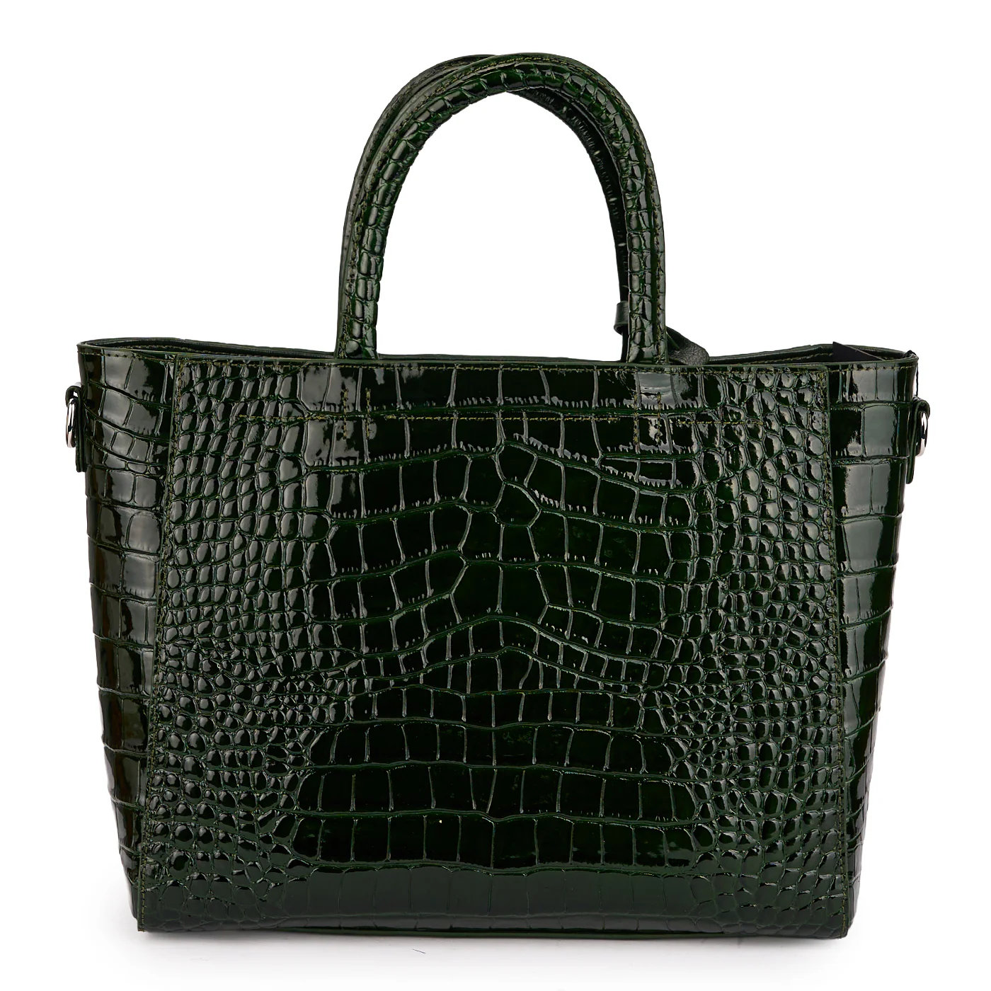 Geanta dama din piele naturala verde 21328 - Image 3