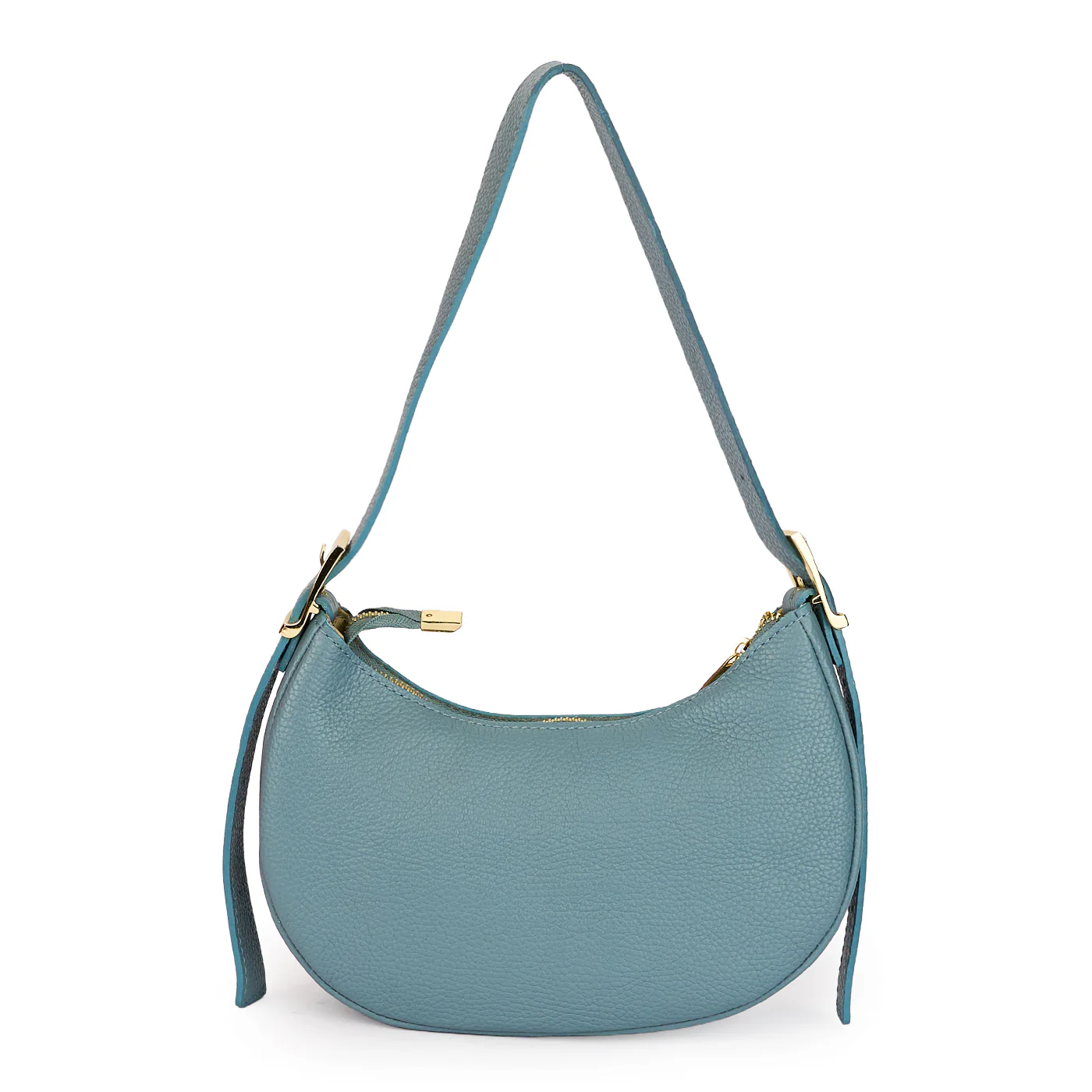 Gentuta dama din piele naturala bleu 21223