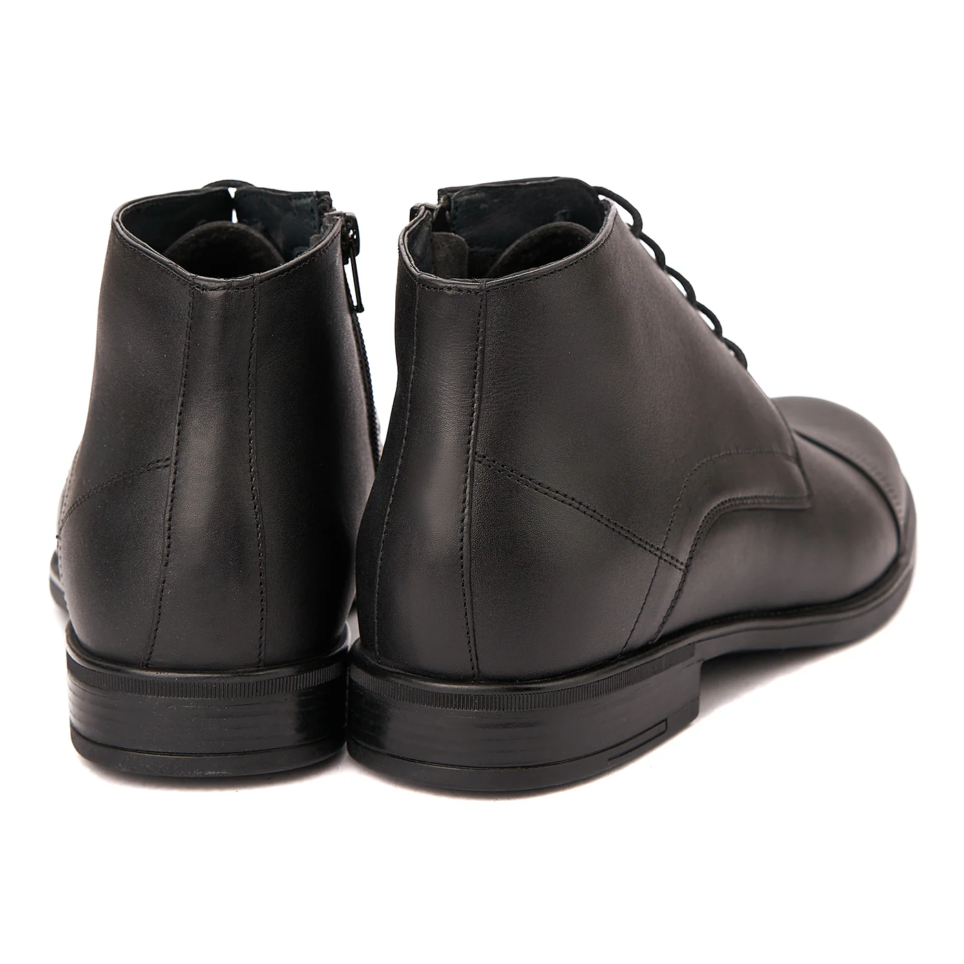 Ghete Barbatesti Negre din Piele Naturala 1087 - Image 3