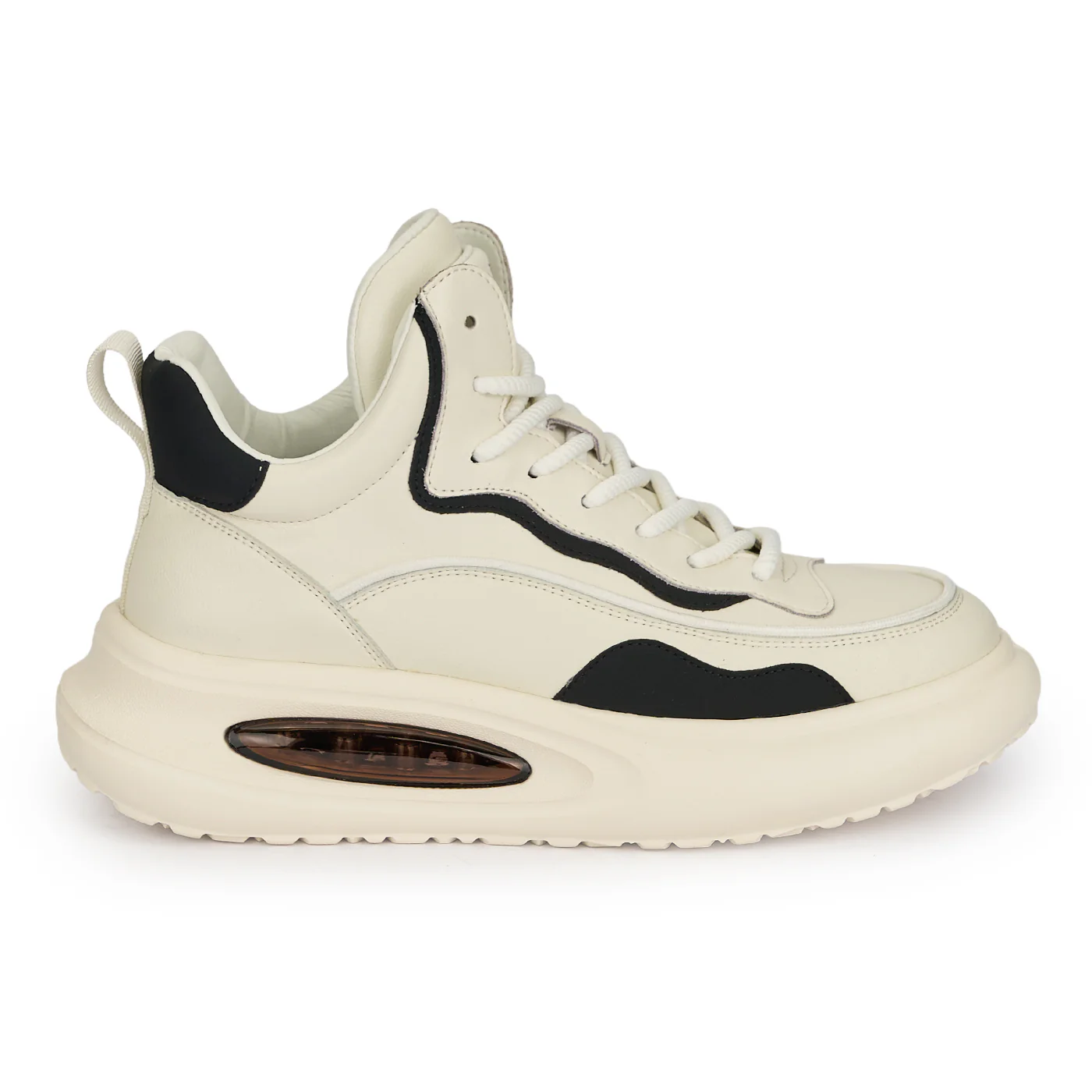 Ghete casual barbati din piele naturala alba 7997