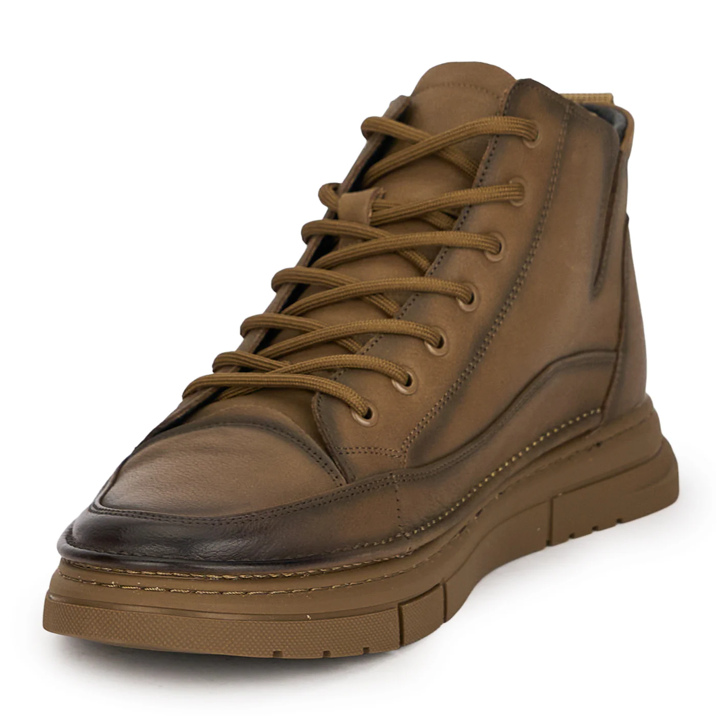 Ghete barbati din piele naturala bej 7965 - Image 3