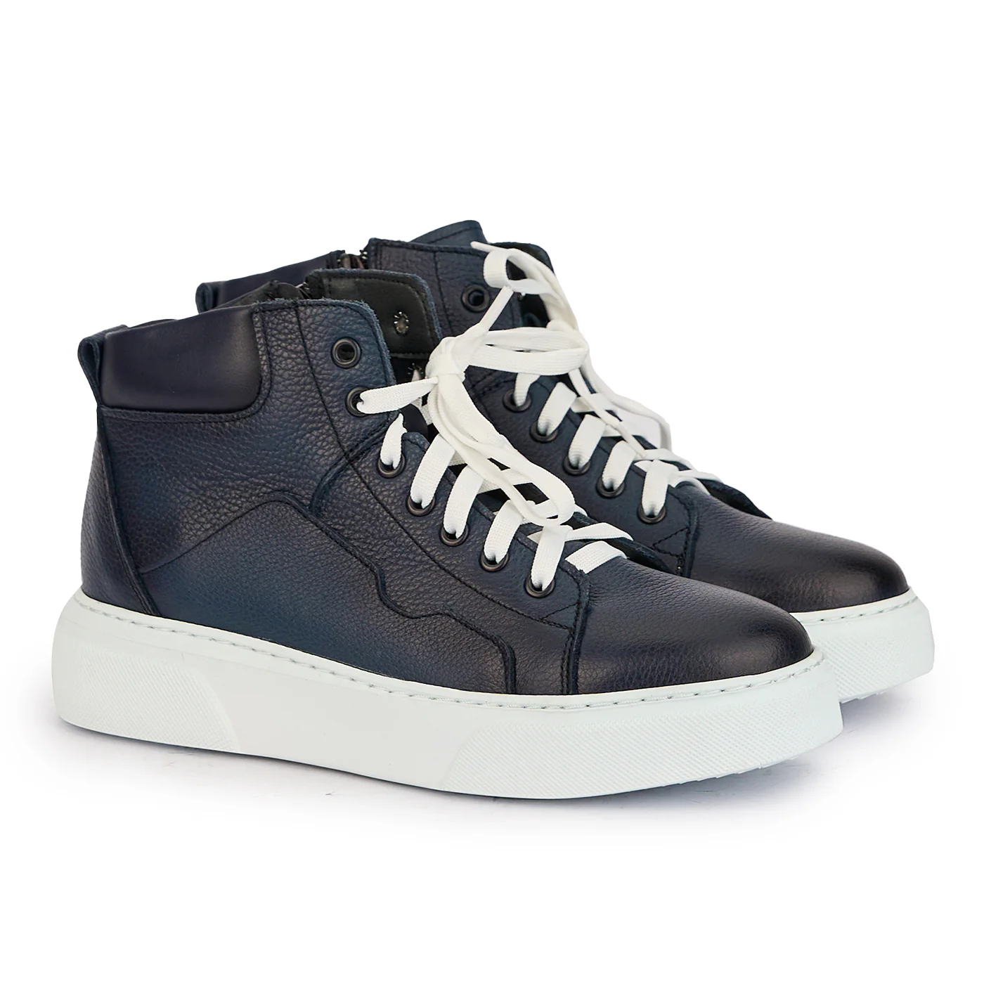 Ghete barbati din piele naturala bleumarin 7806 - Image 4