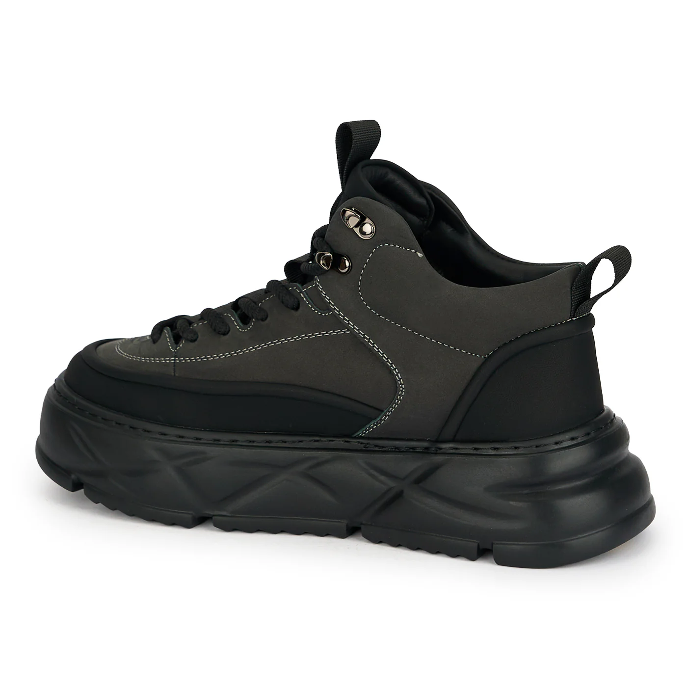 Ghete barbati din piele naturala gri 7978 - Image 2