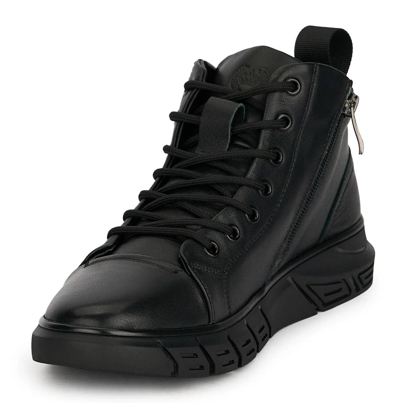Ghete barbati din piele naturala neagra 20003 - Image 3
