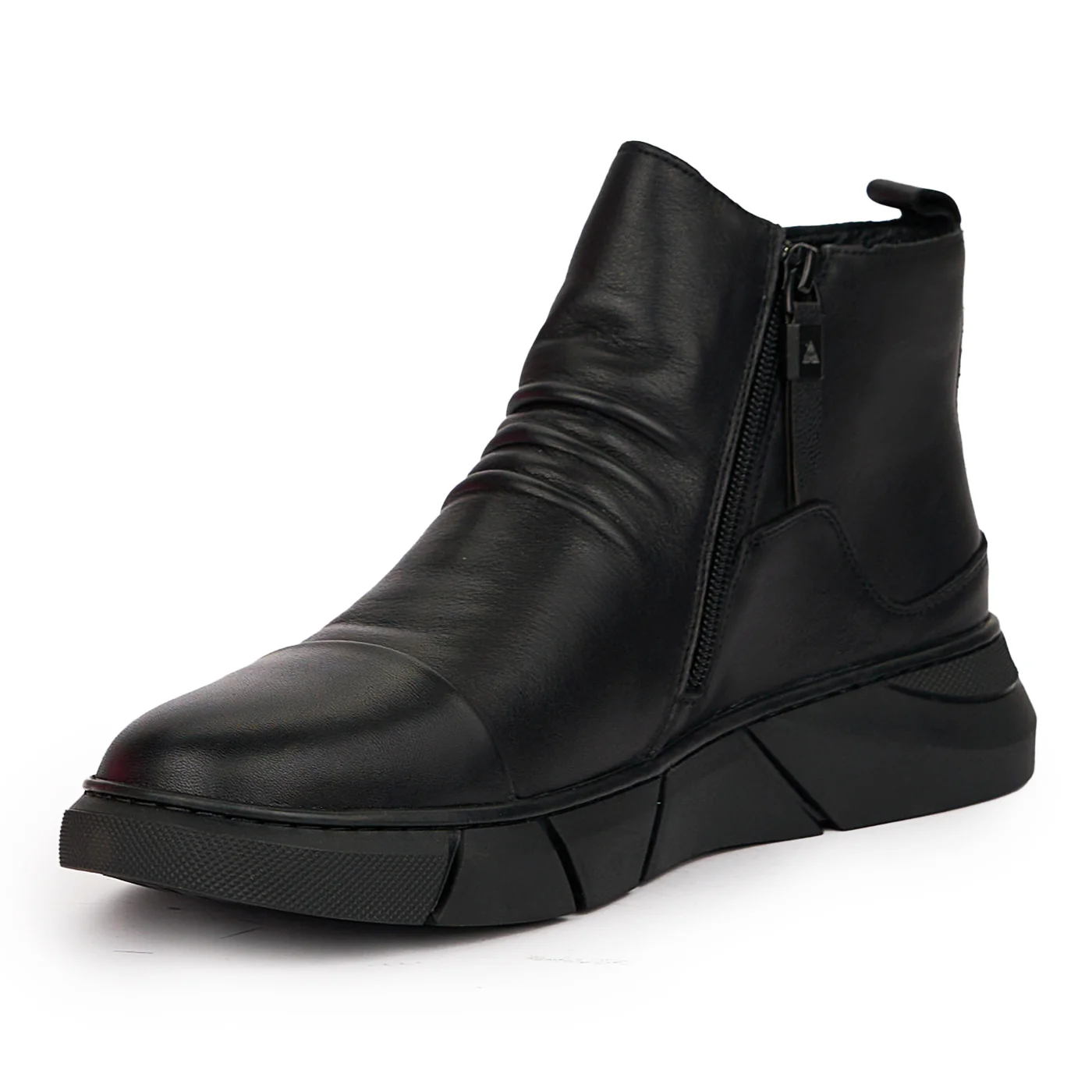 Ghete barbati din piele naturala neagra 7547 - Image 3