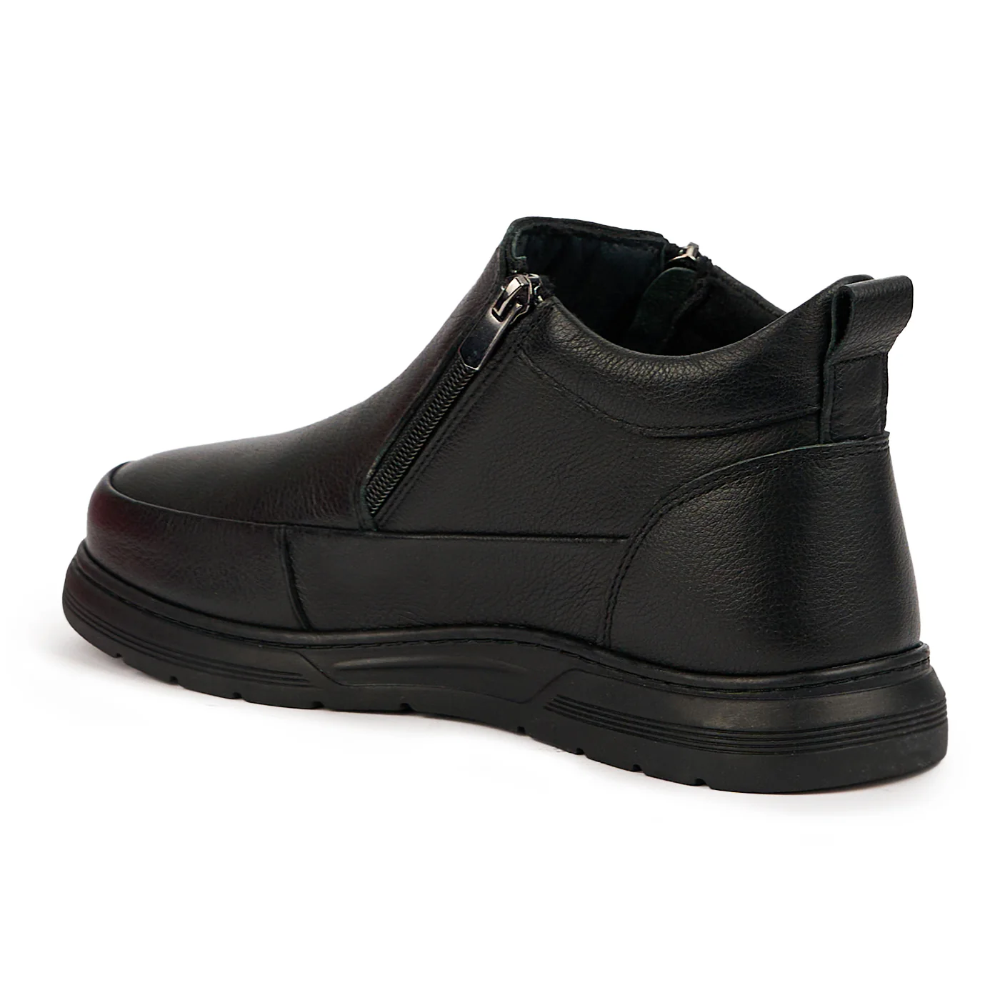 Ghete barbati din piele naturala neagra 7566 - Image 2