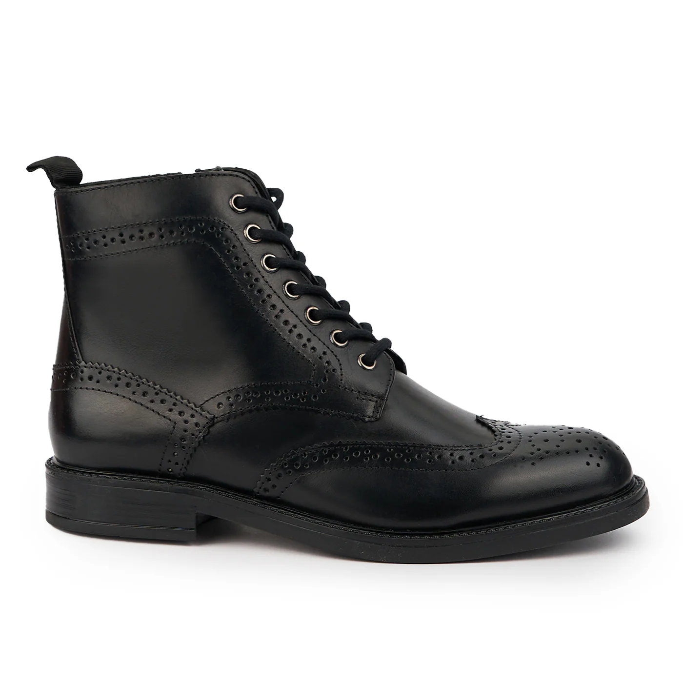 Ghete barbati din piele naturala neagra 7568