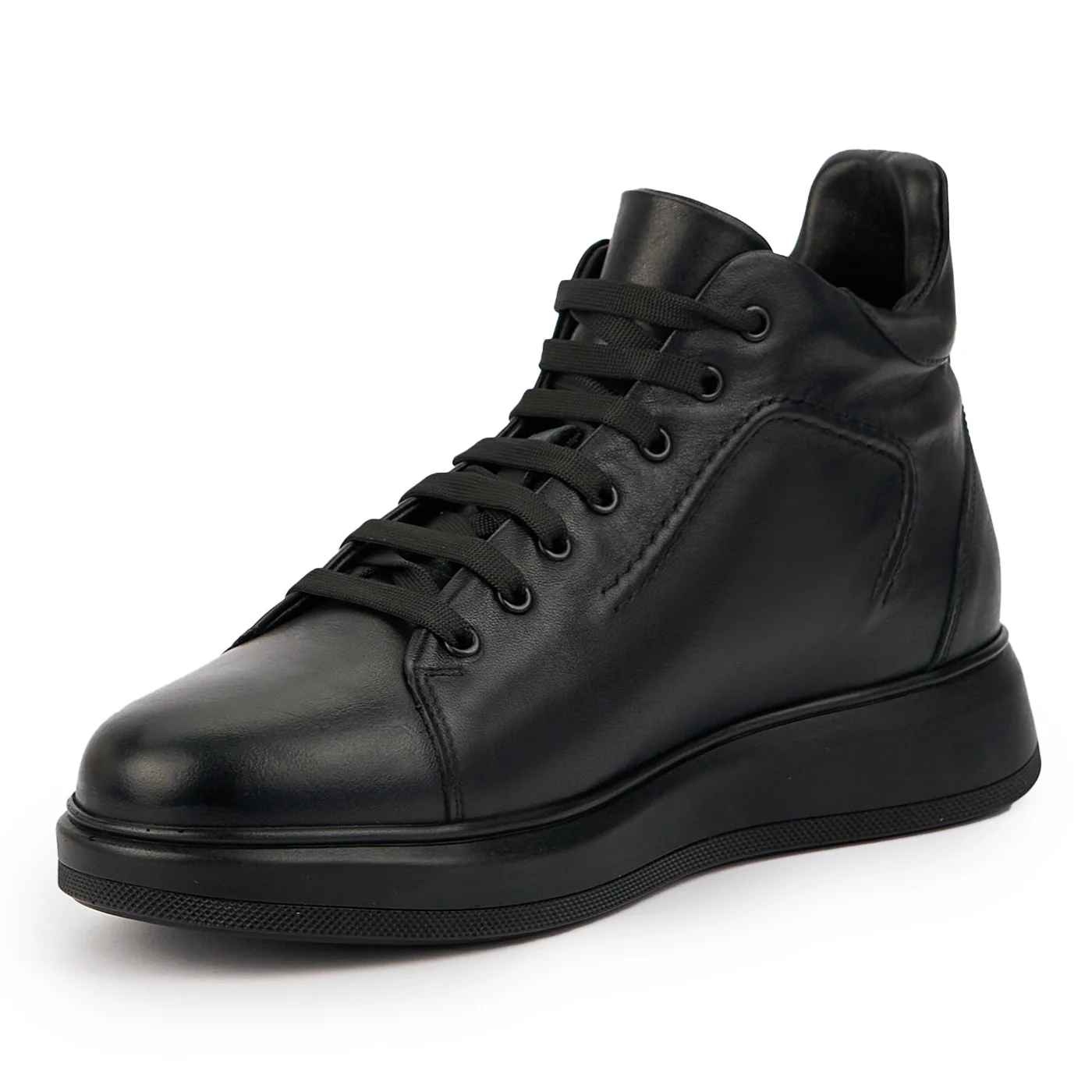 Ghete barbati din piele naturala neagra 7577 - Image 3