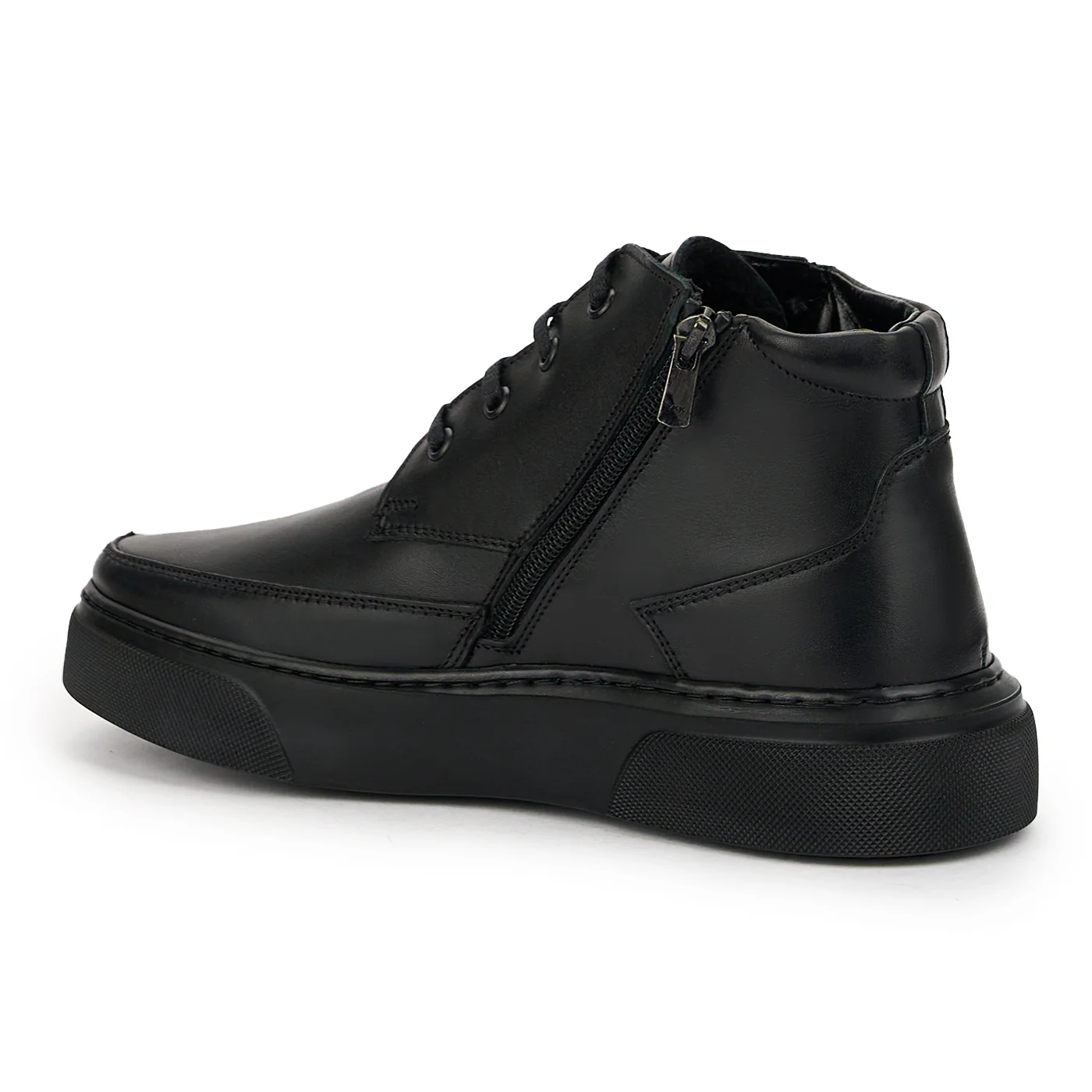 Ghete barbati din piele naturala neagra 7611 - Image 2