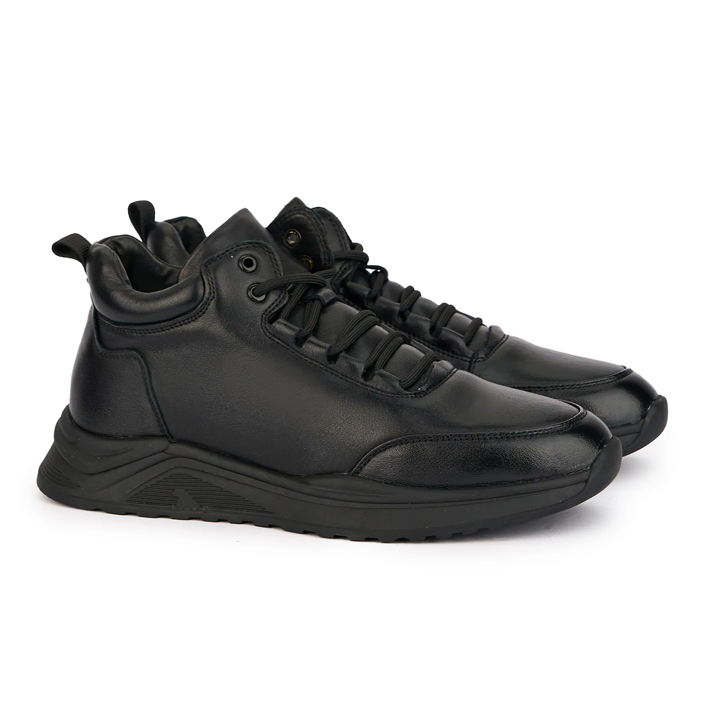 Ghete barbati din piele naturala neagra 7783 - Image 4