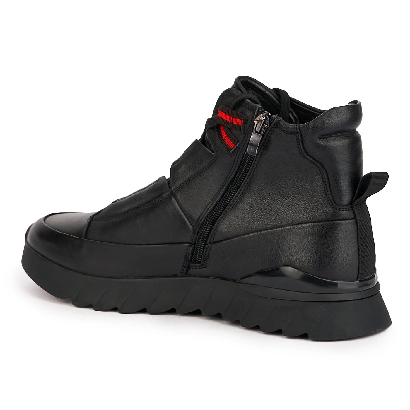 Ghete barbati din piele naturala neagra 7784 - Image 2