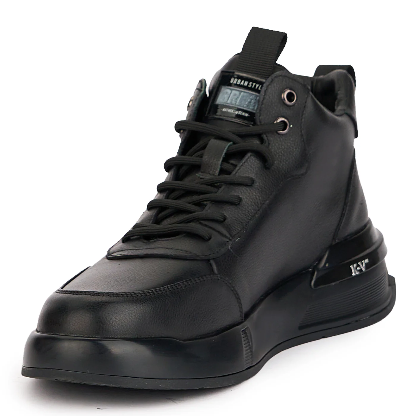 Ghete barbati din piele naturala neagra 7785 - Image 3