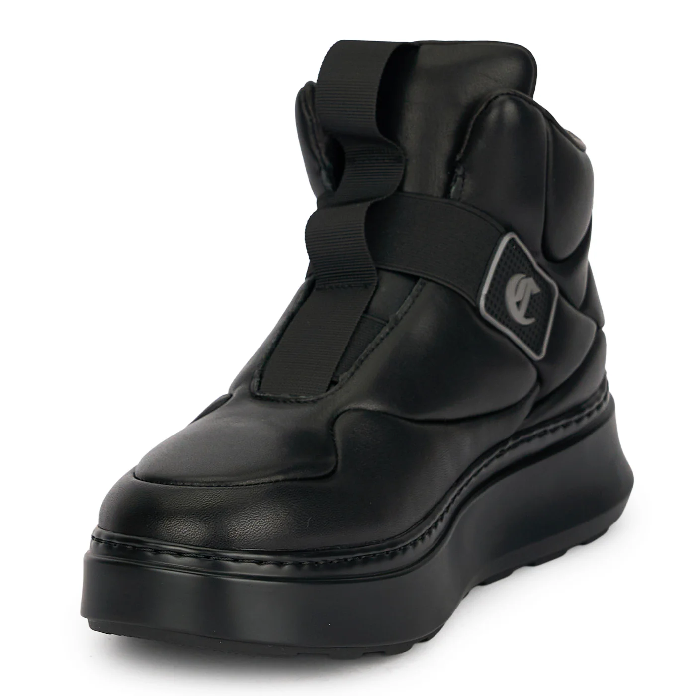 Ghete barbati din piele naturala neagra 7949 - Image 3