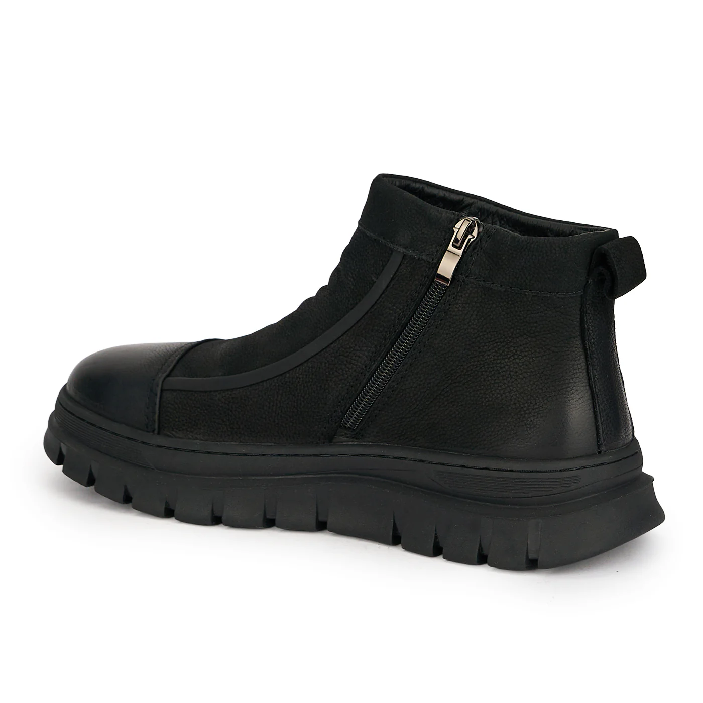Ghete barbati din piele naturala neagra 7961 - Image 2