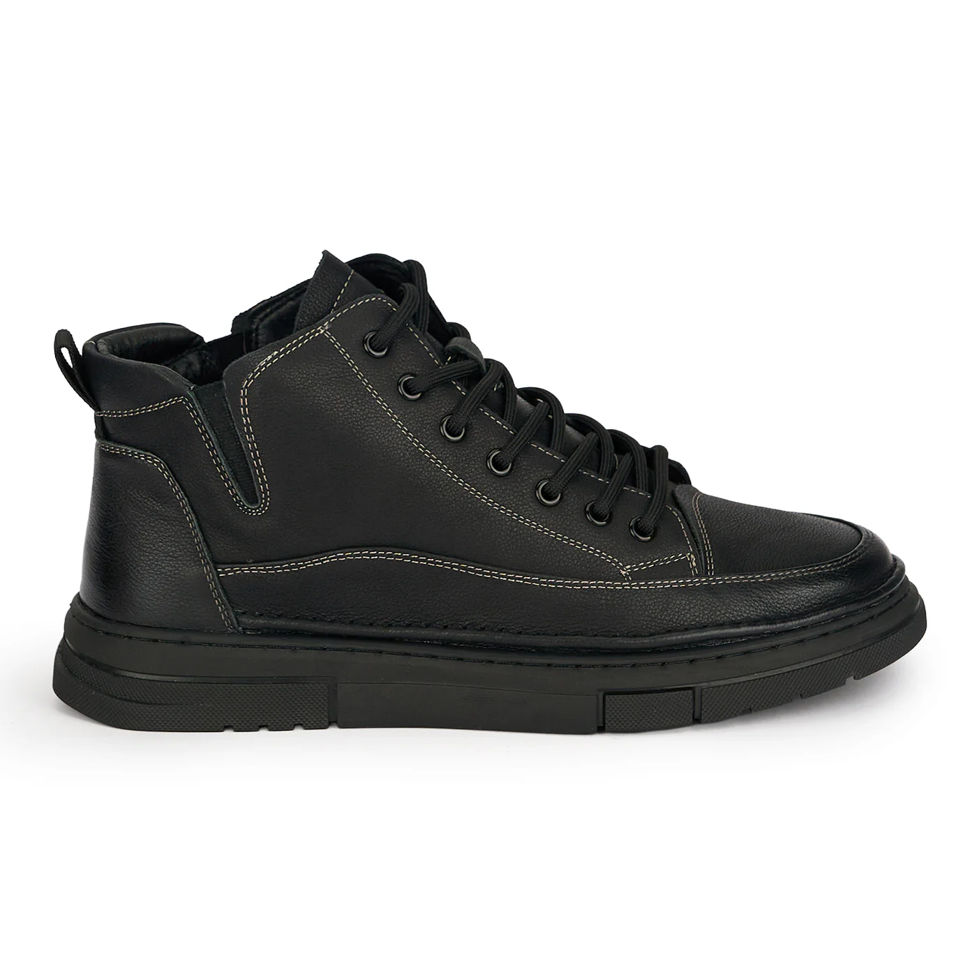 Ghete barbati din piele naturala neagra 7964