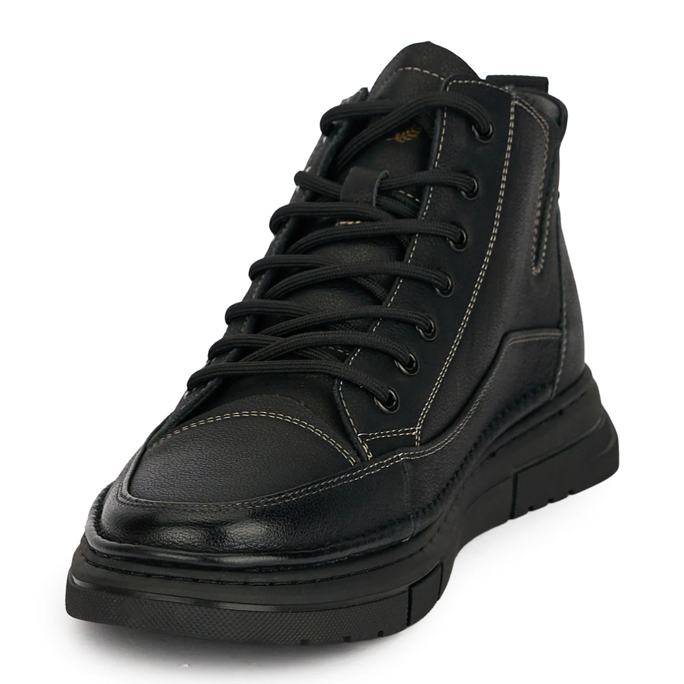 Ghete barbati din piele naturala neagra 7964 - Image 3