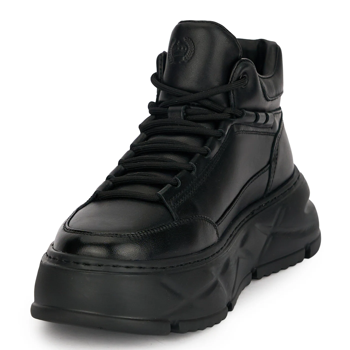 Ghete barbati din piele naturala neagra 7968 - Image 3