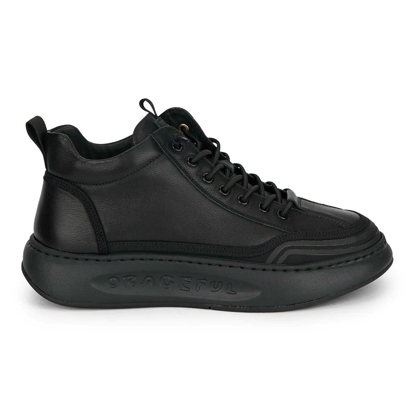 Ghete barbati din piele naturala neagra 7970
