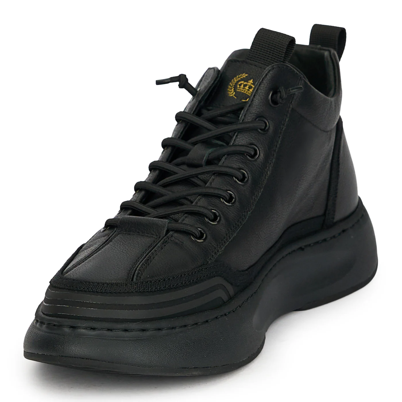Ghete barbati din piele naturala neagra 7970 - Image 3