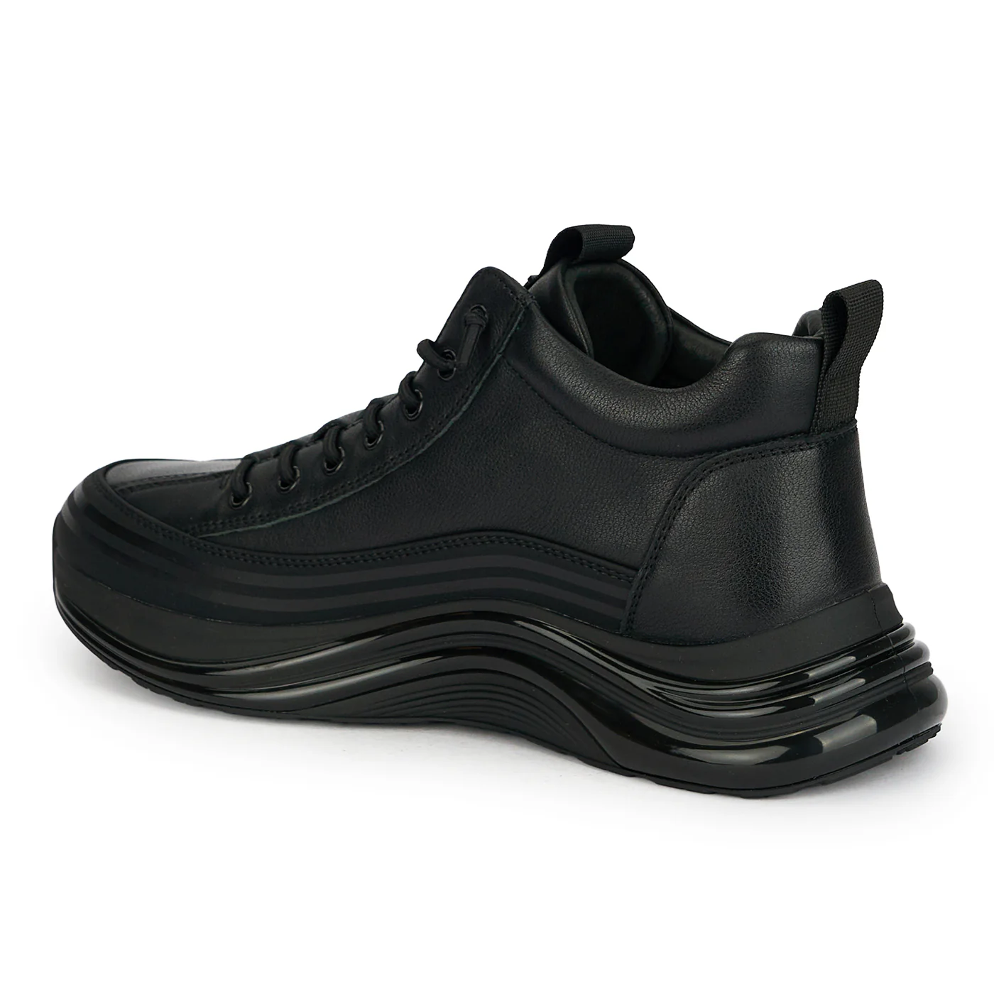 Ghete barbati din piele naturala neagra 7981 - Image 2