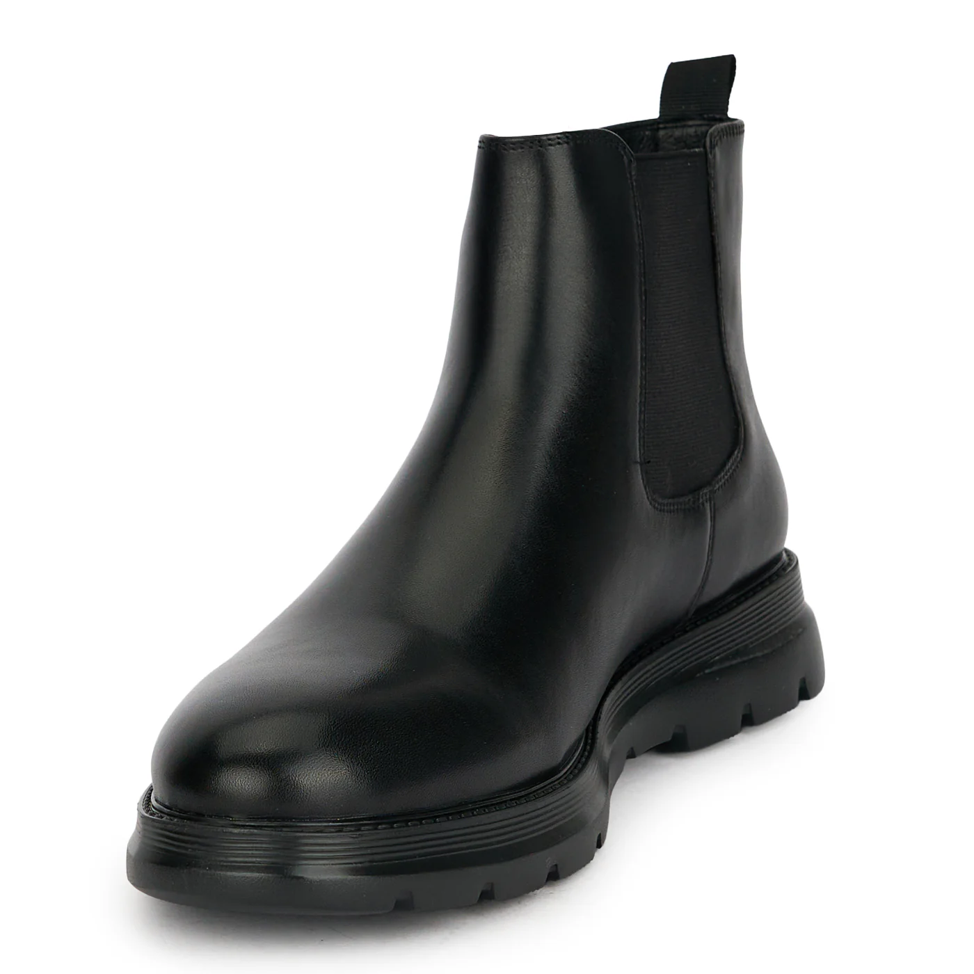 Ghete barbati din piele naturala neagra 7987 - Image 3