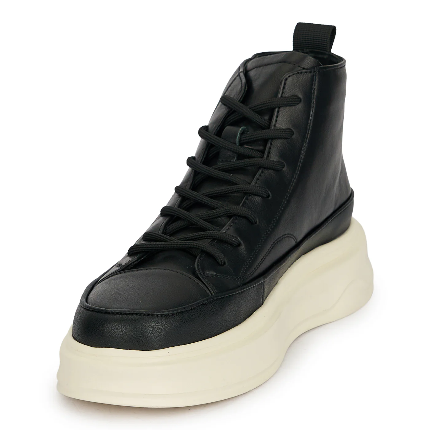 Ghete barbati din piele naturala neagra 7994 - Image 3
