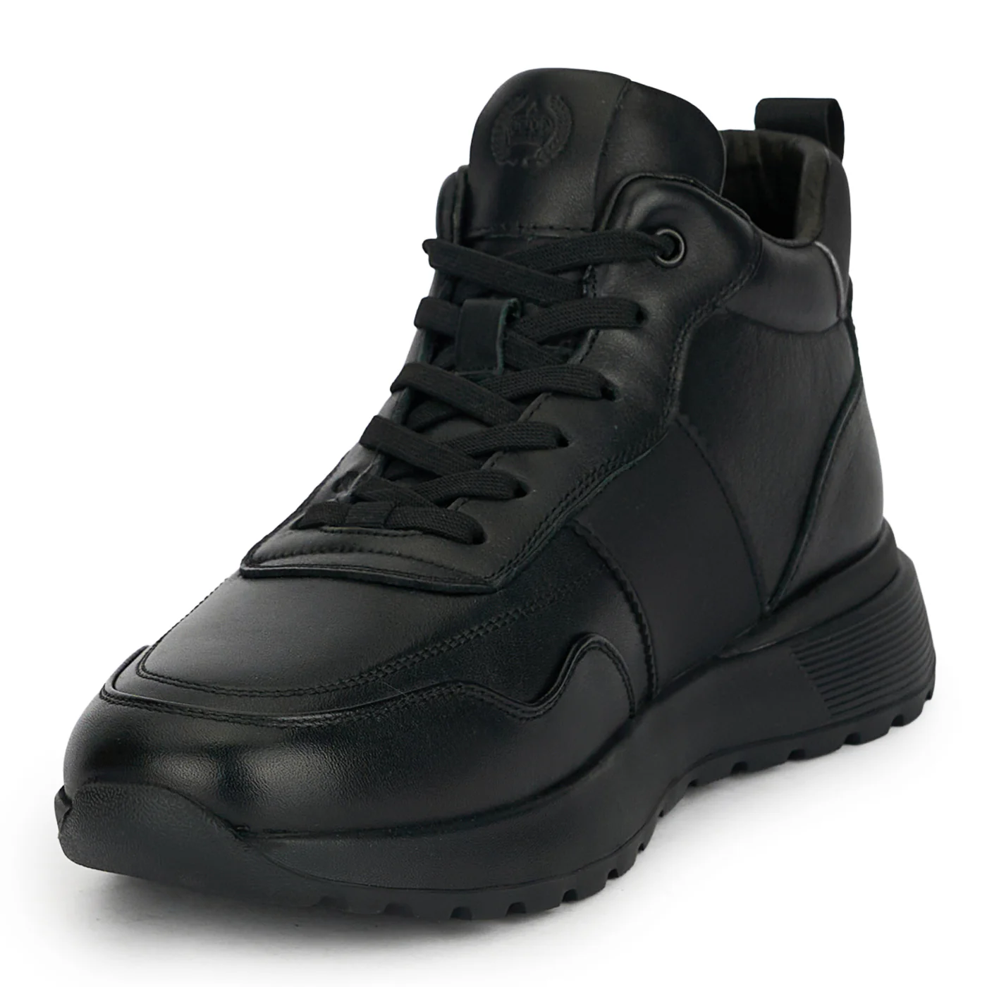Ghete barbati din piele naturala neagra 7996 - Image 2