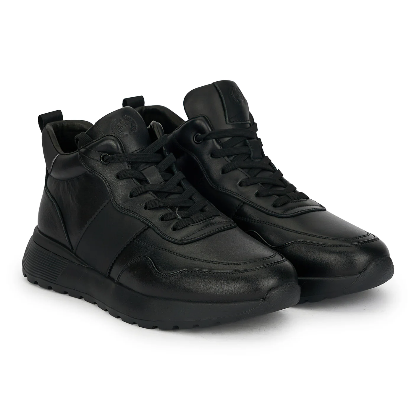 Ghete barbati din piele naturala neagra 7996 - Image 4