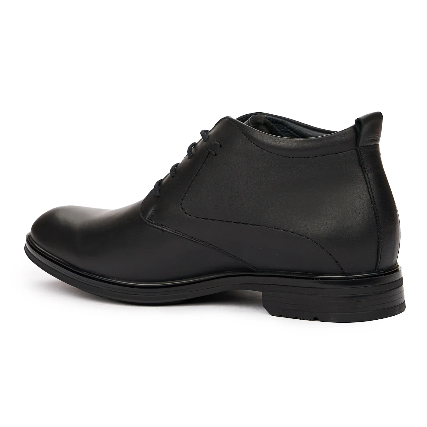 Ghete Barbati Negre din Piele Naturala 7156 - Image 3