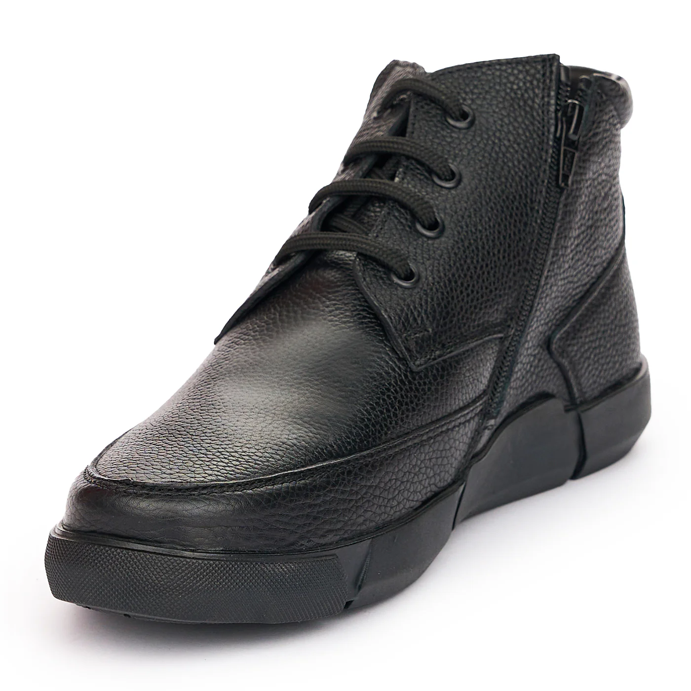 Ghete Barbati Piele Negre Casual 7347 - Image 3