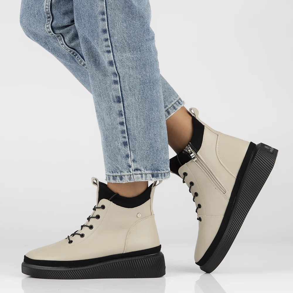 Ghete casual dama din piele naturala 14666 - Image 6