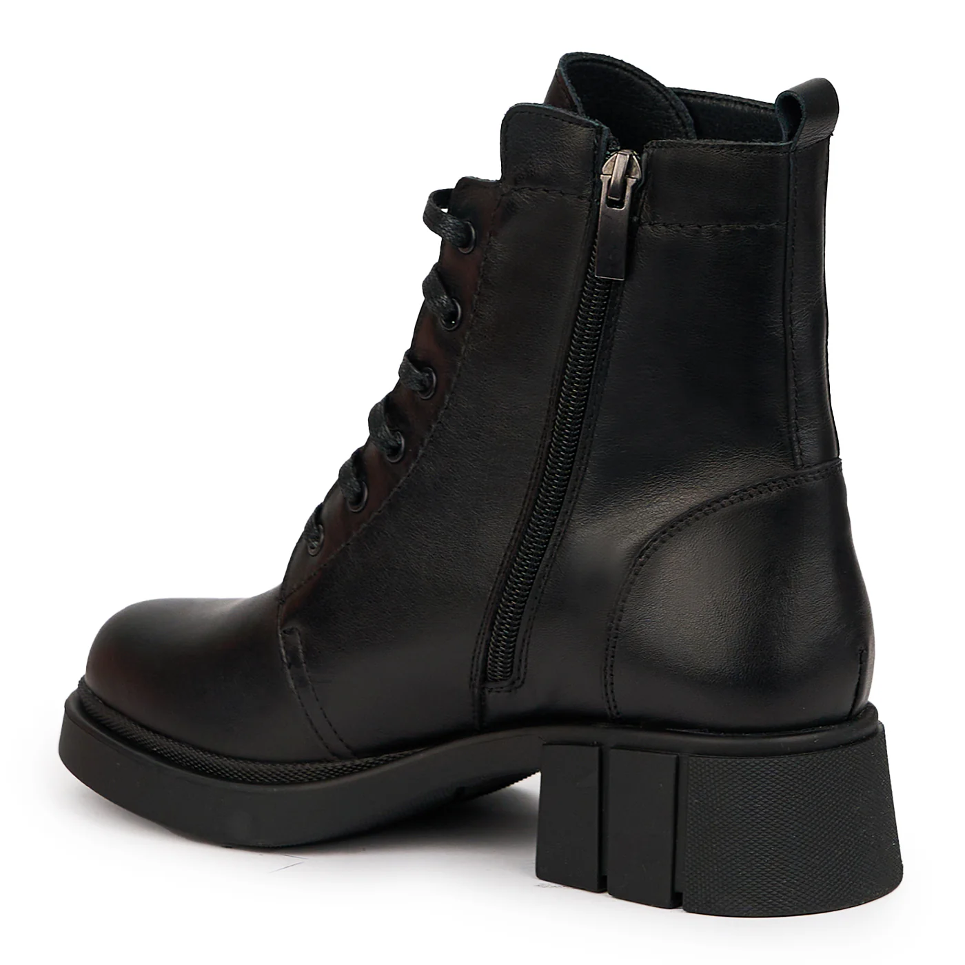 Ghete casual dama din piele naturala neagra 14533 - Image 2