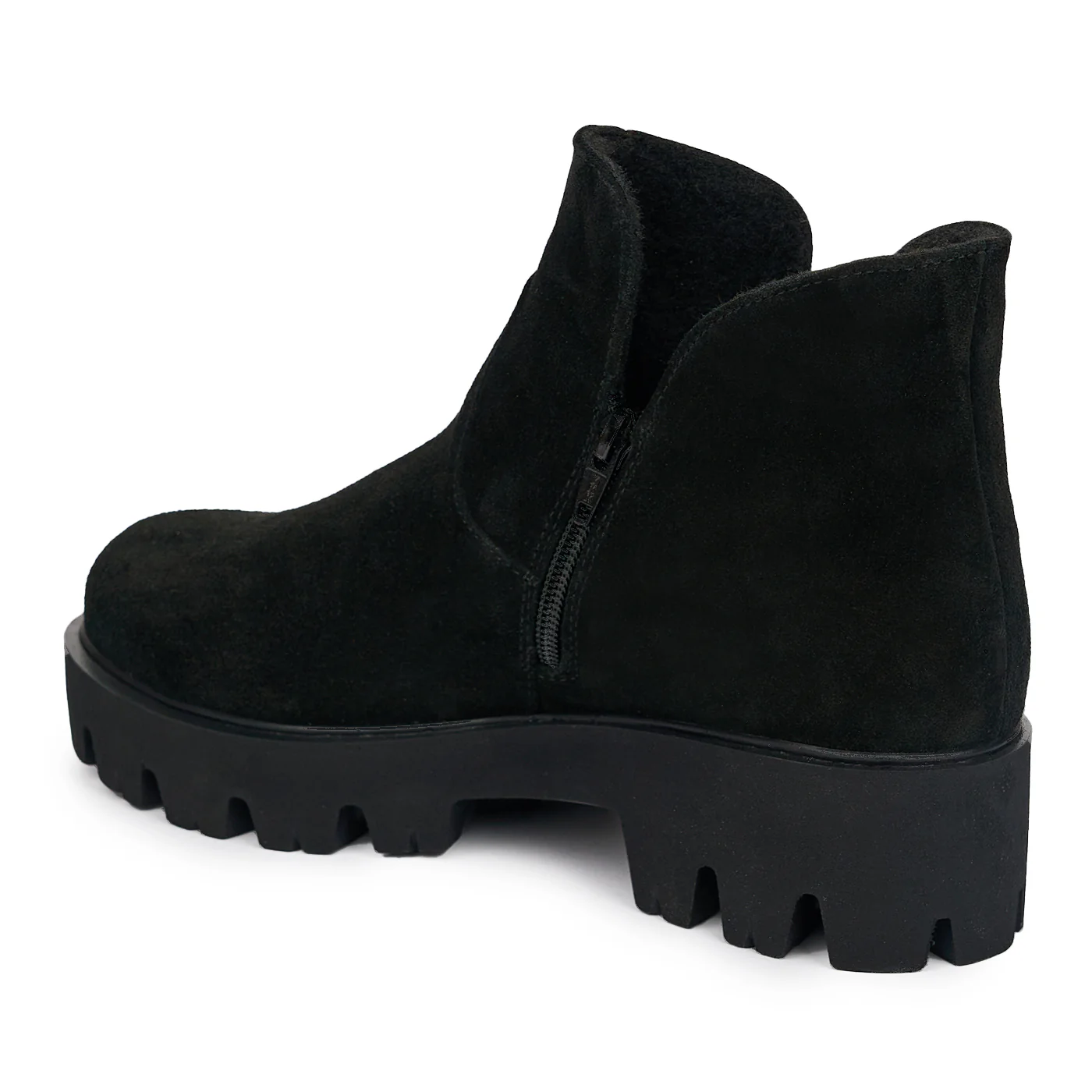 Ghete Casual Dama Piele Naturala cu Talpa 5 Cm Negre 10857 - Image 2
