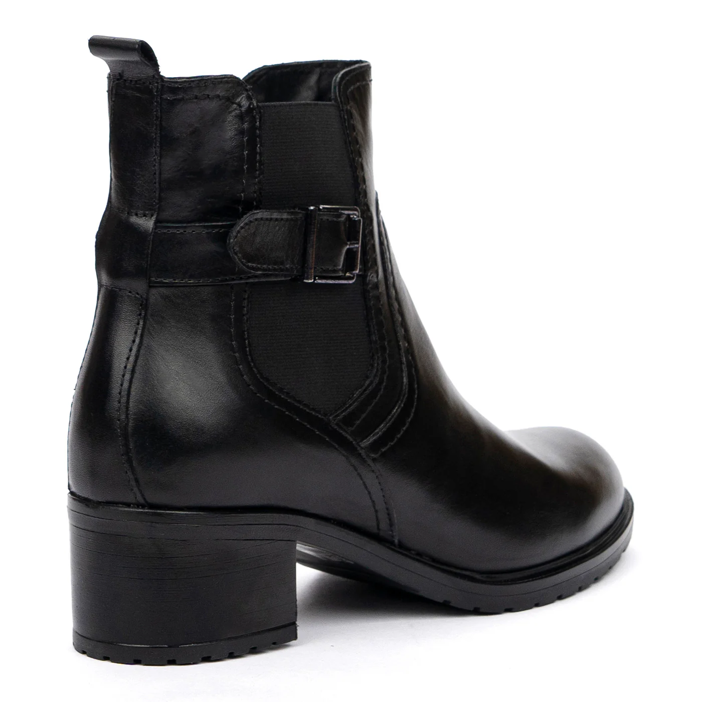 Ghete Dama Casual cu Toc 4 Cm din Piele Naturala 8471 - Image 2