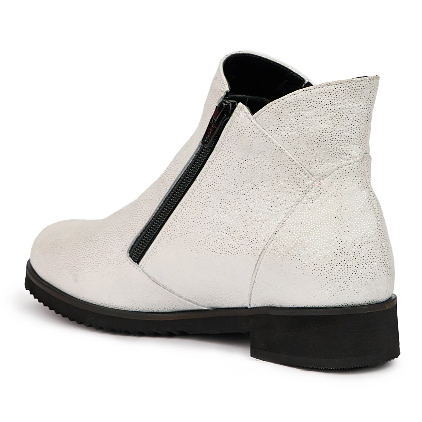 Ghete dama din piele naturala alba 14447 - Image 2