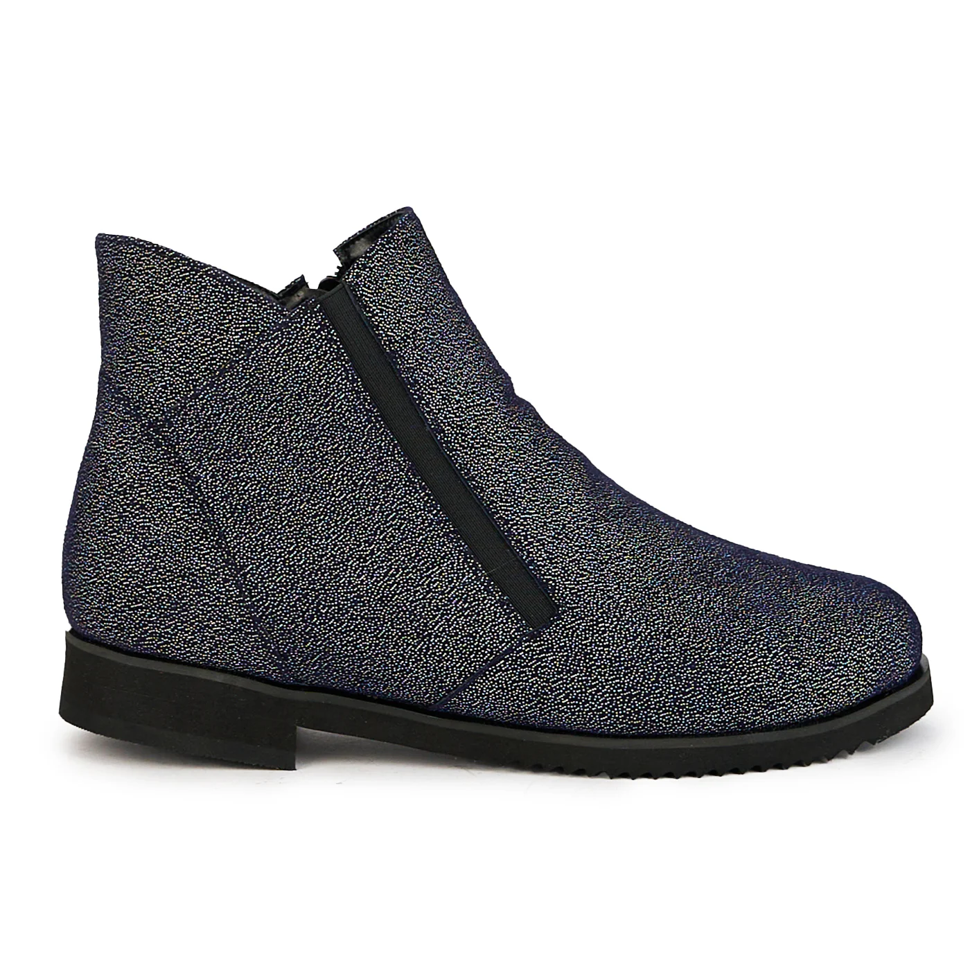 Ghete dama din piele naturala bleumarin 17401
