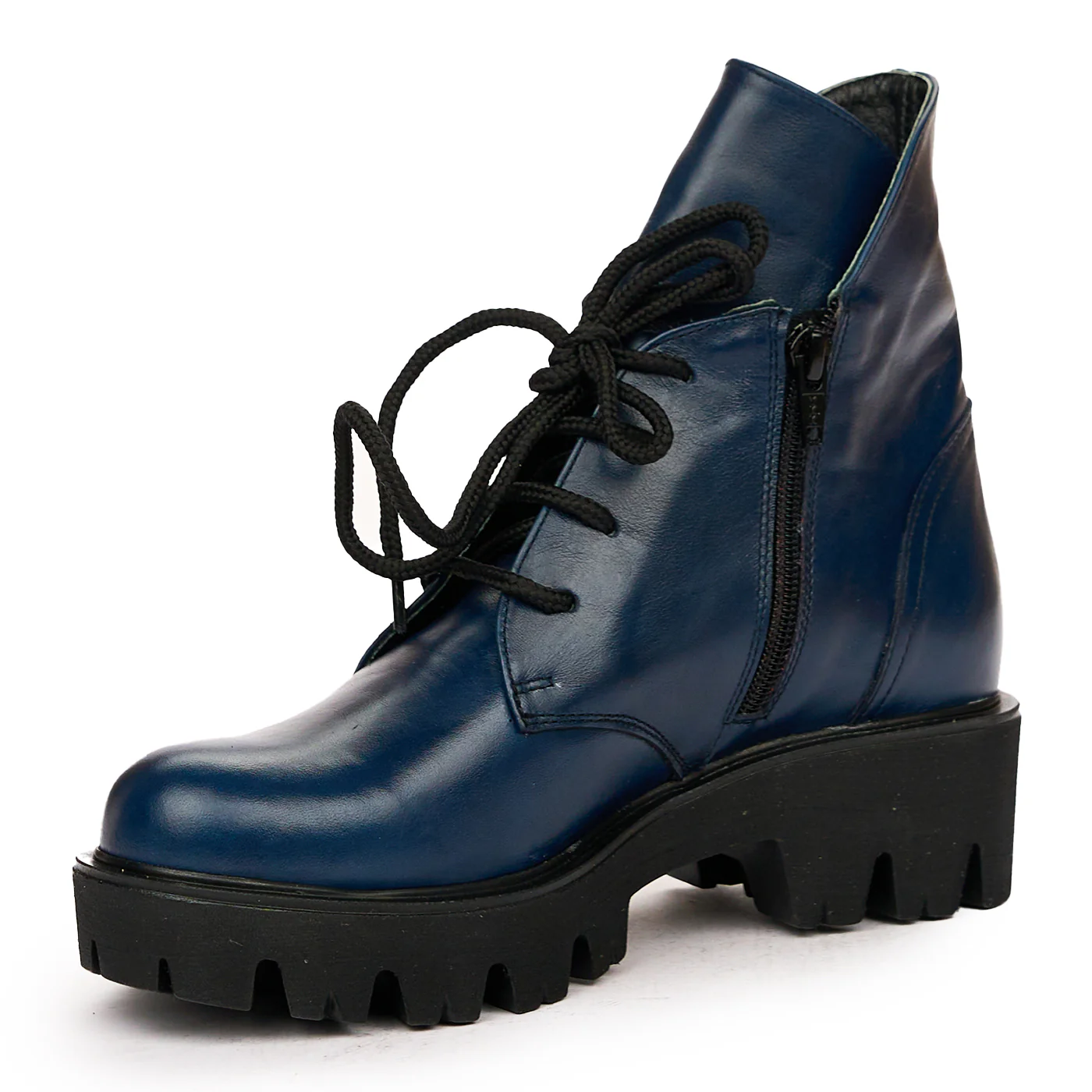 Ghete dama din piele naturala bleumarin 8362 - Image 4