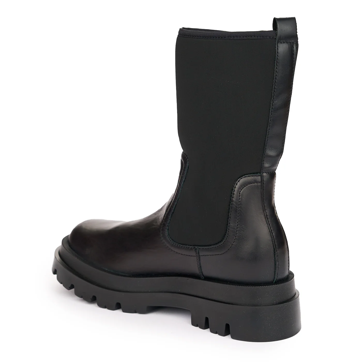 Ghete Dama din Piele Naturala Casual Negre 12041 - Image 2