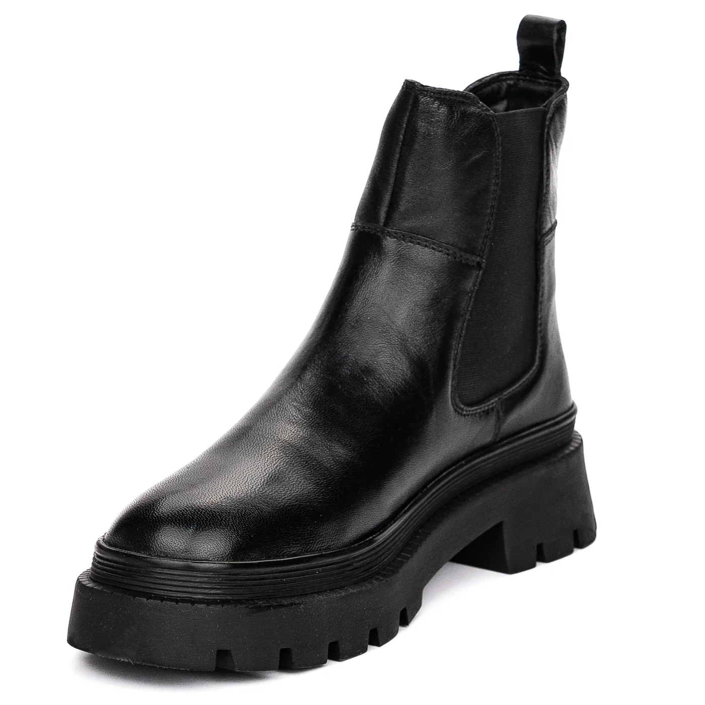 Ghete dama din piele naturala neagra 13300 - Image 3